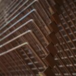 Stacked copper pipes