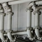 Industrial metal pipework