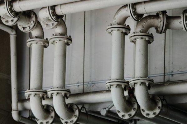 industrial-pipework Industrial metal pipework